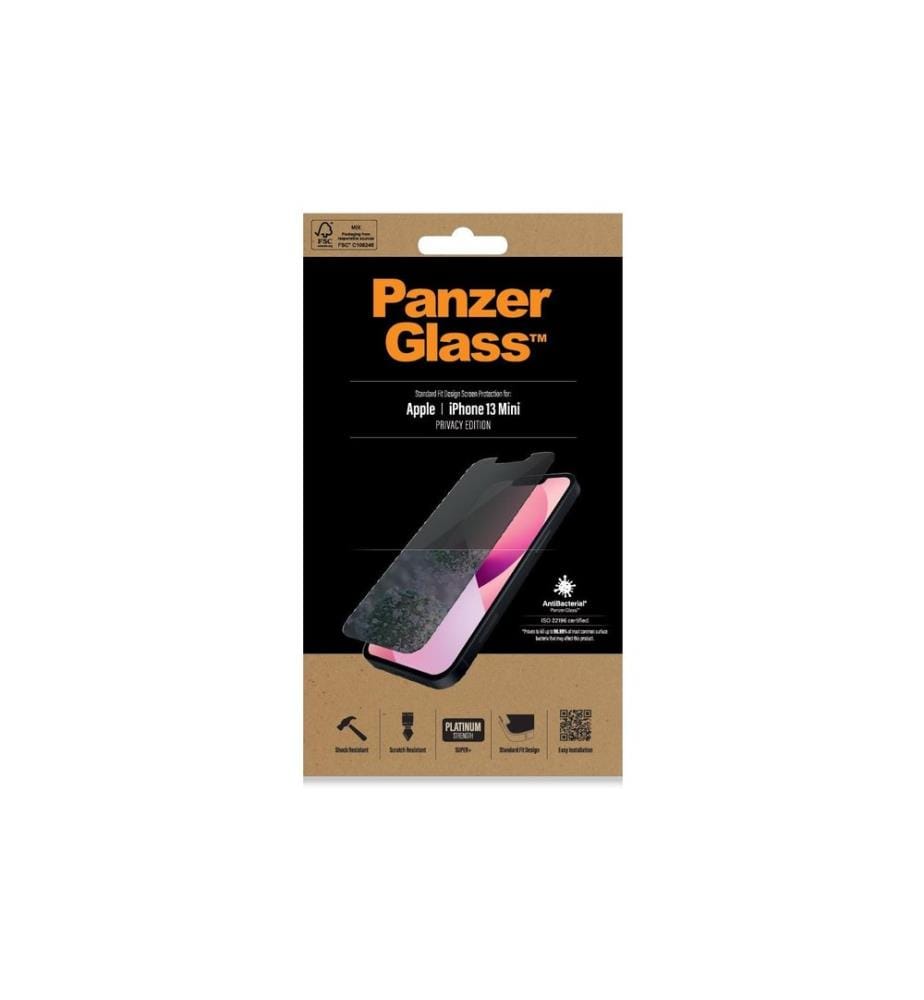 PANZERGLASS - Protection décran Standard Fit AB Privacy iPhone 13 mini