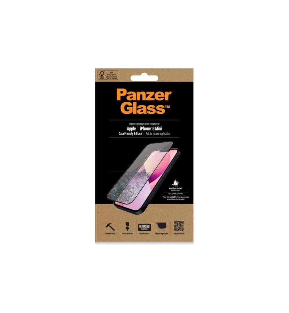 PANZERGLASS - Protection décran Case Friendly AB iPhone 13 mini