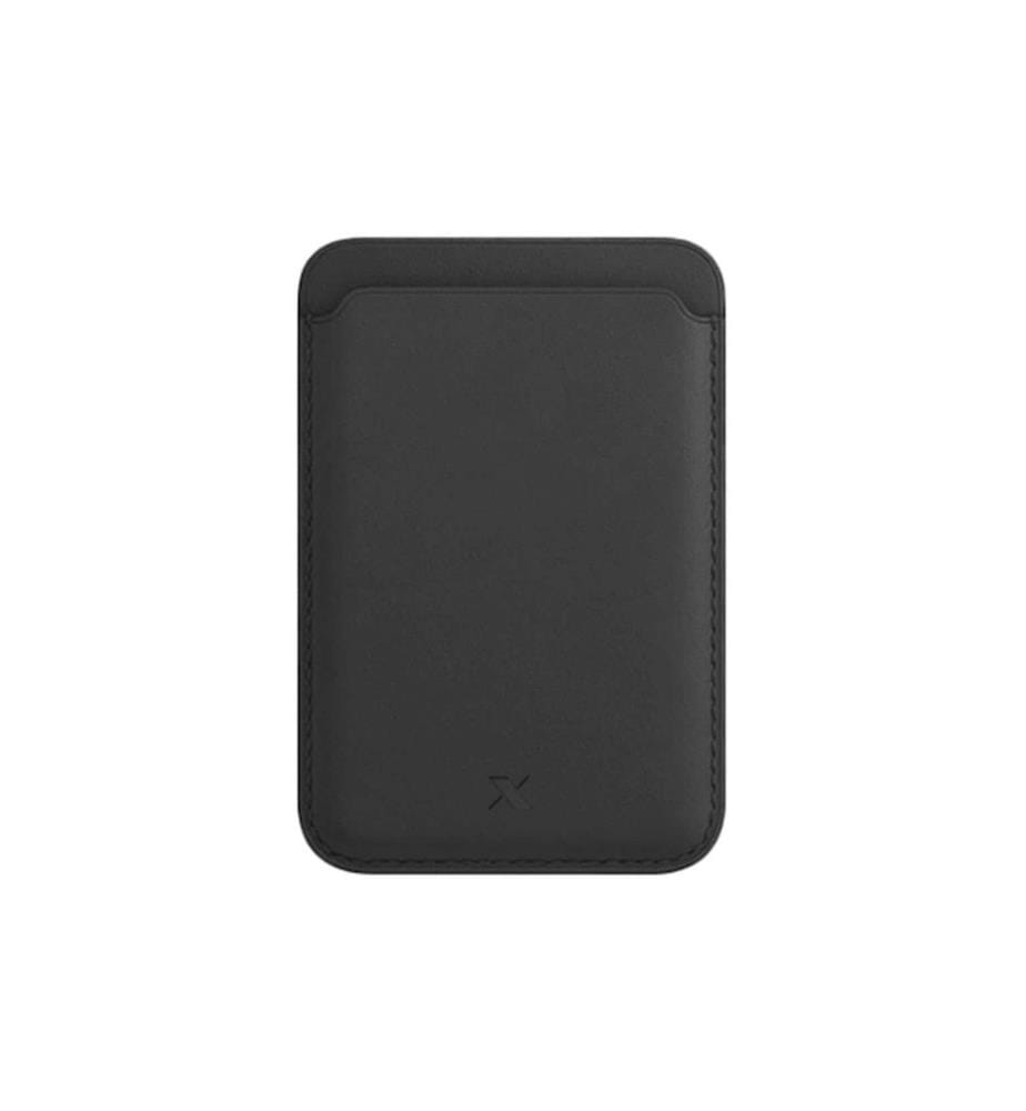 NEVOX - MagWallet cuir véritable Noir
