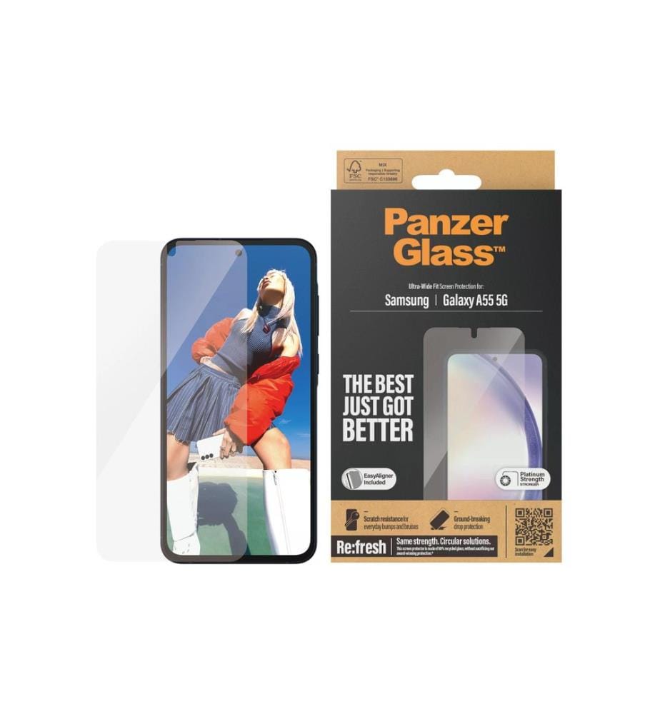 PANZERGLASS - Protection décran Ultra Wide Fit Galaxy A55 5G