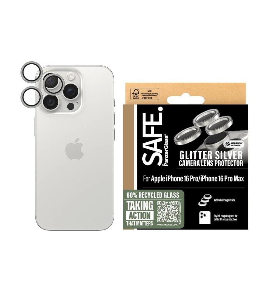 SAFE. - Lens Protector iPhone 16 Pro / 16 Pro Max Argent