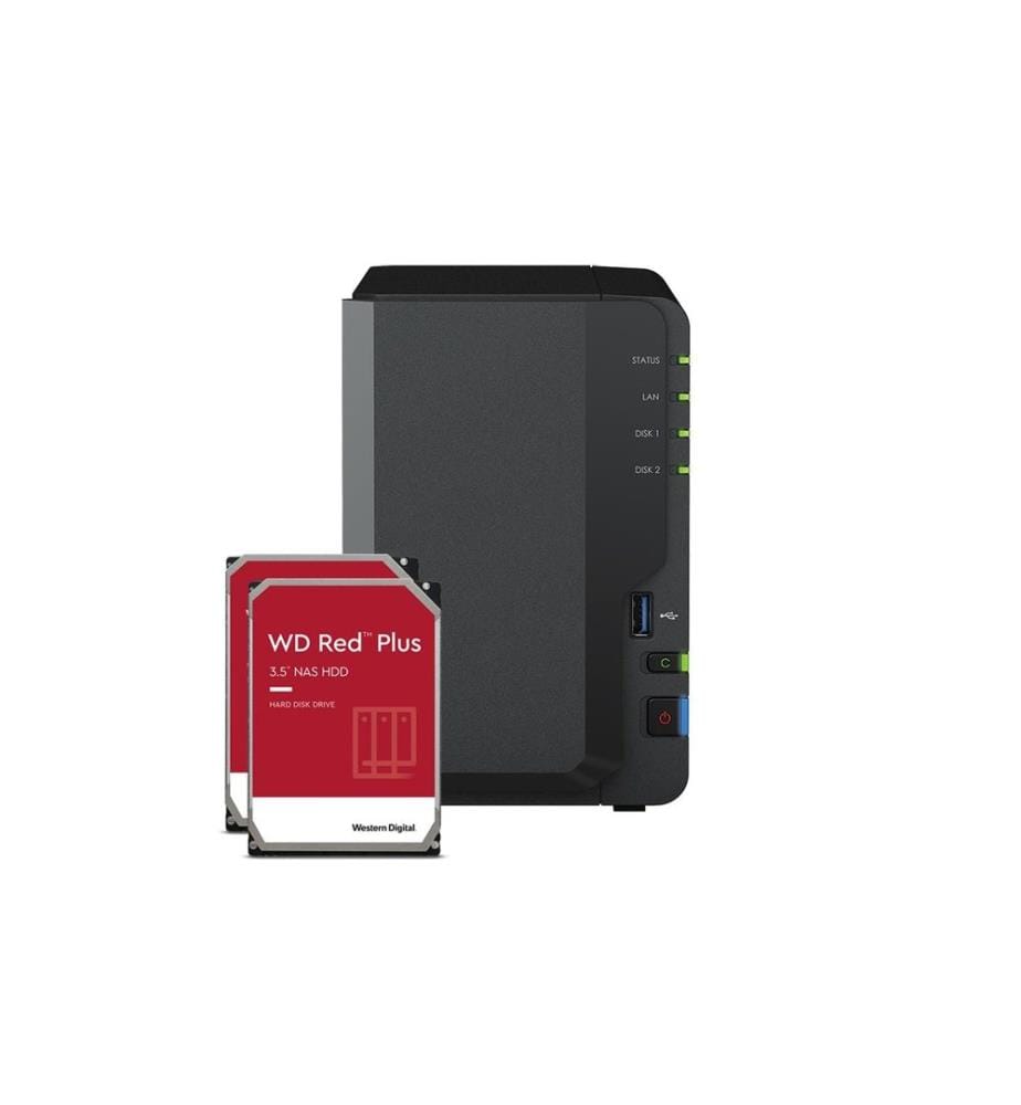 SYNOLOGY - NAS DiskStation DS223, 2-bay WD Red Plus 8 TB