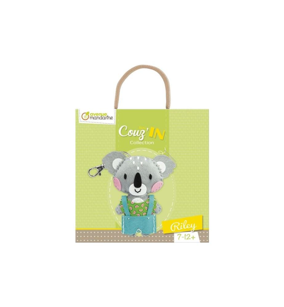 AVENUE MANDARINE - Kits de bricolage Mini doudou Couz'In Riley le koala