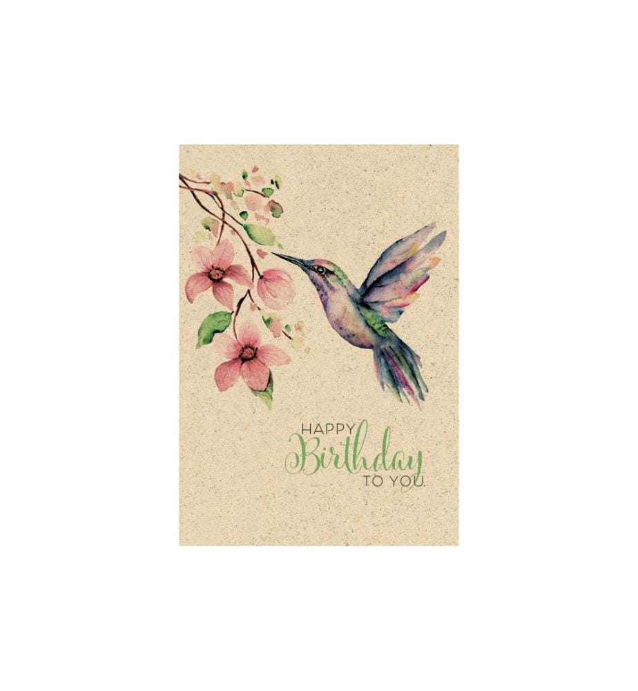 NATUR VERLAG - Carte de félicitations Colibri 17.5 x 12.2 cm