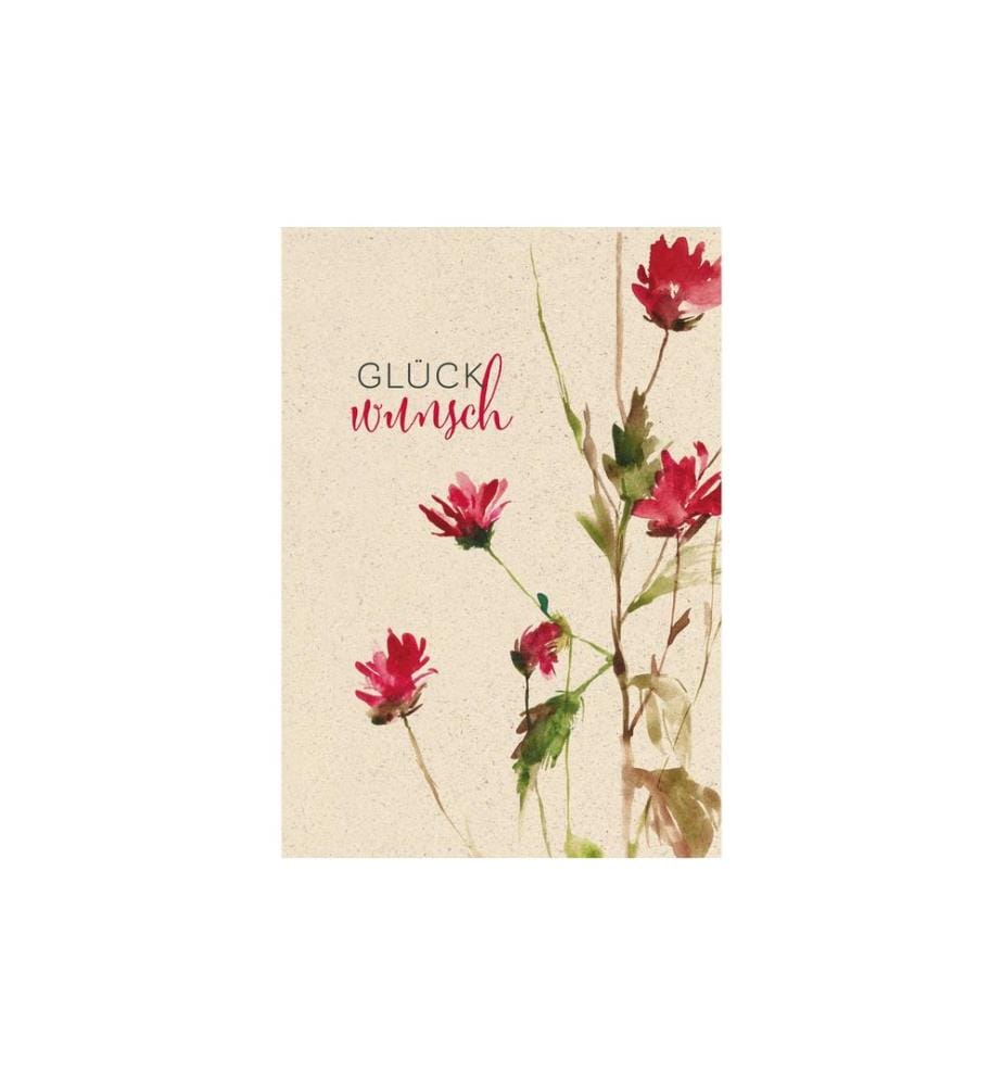 NATUR VERLAG - Carte de félicitations Fleur 17.5 x 12.2 cm