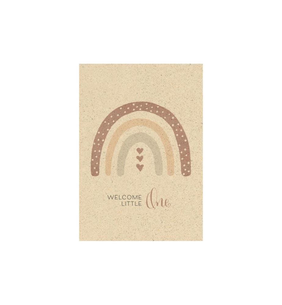NATUR VERLAG - Carte de félicitations Welcome little one 12.2 x 17.5 cm