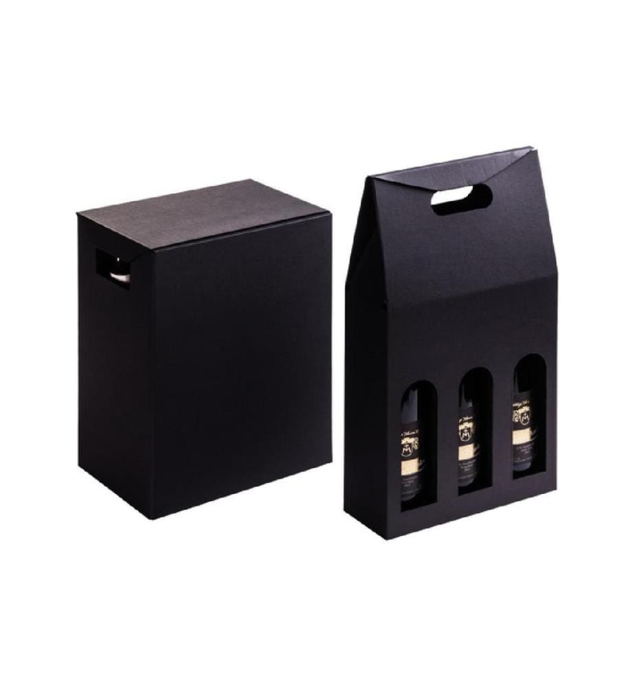 BRIEGER - Sac à bouteilles Vin Ligne Noire Noir