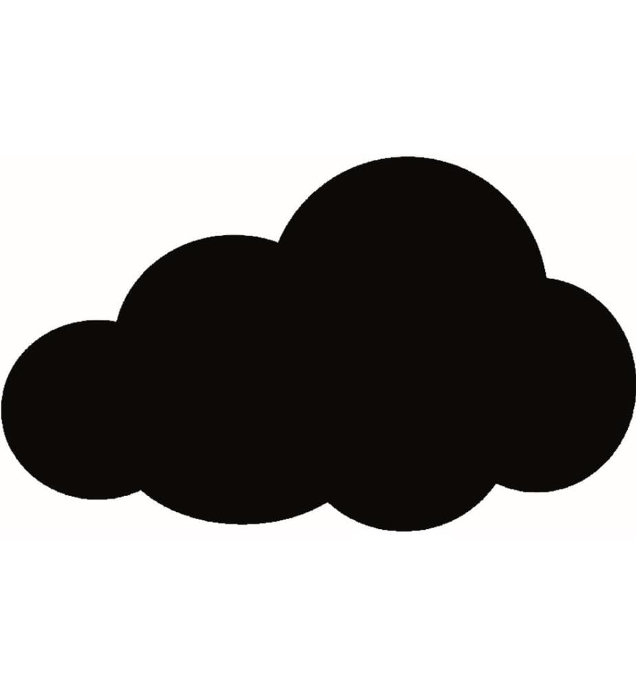 SECURIT - Tableau à craie Silhouette Cloud avec Velcro, .