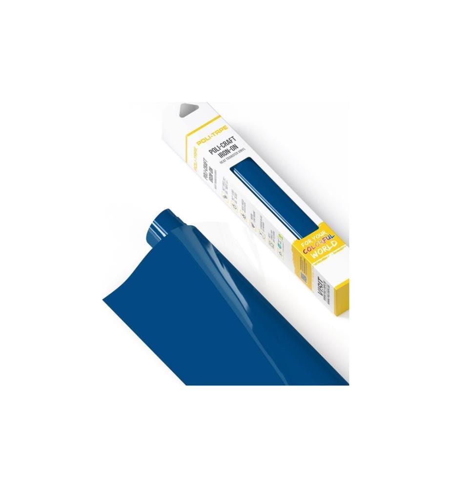 Poli-Tape - Film thermocollant Poli-Flex turbo, 30.5 x 122 cm, bleu roi