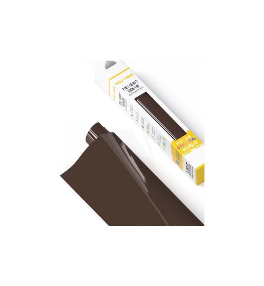 Poli-Tape - Film thermocollant Poli-Flex turbo, 30.5 x 122 cm, marron