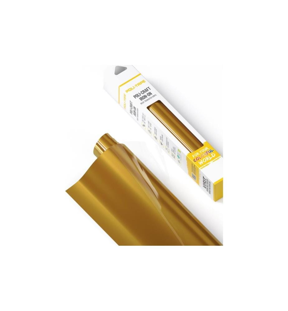 Poli-Tape - Film thermocollant Poli-Flex turbo, 30.5 x 122 cm, or brillant