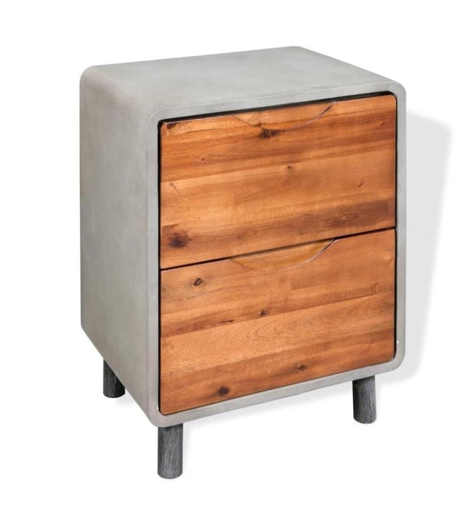 Table de chevet Bois d'acacia massif 40 x 30 x 50 cm
