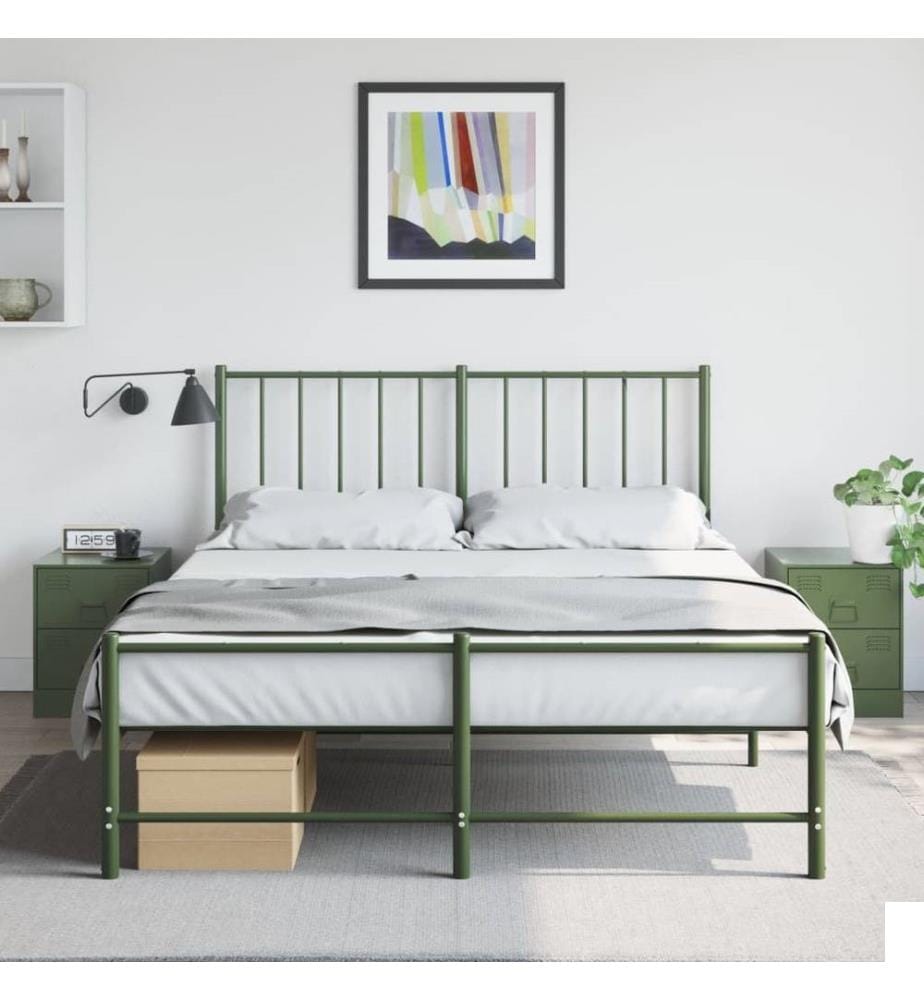 Tables de chevet 2 pcs vert 34,5x39x44 cm acier