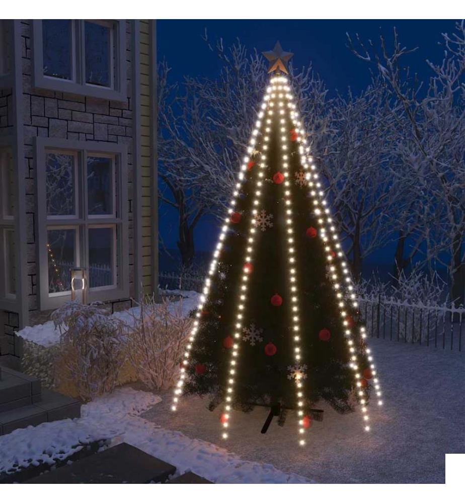Guirlande lumineuse d'arbre de Noël 400 LED Blanc froid 400 cm