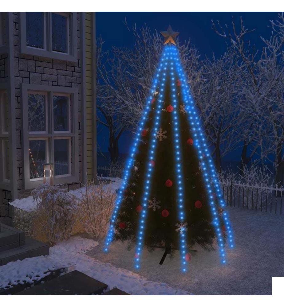 Guirlande lumineuse d'arbre de Noël 400 LED Bleu 400 cm
