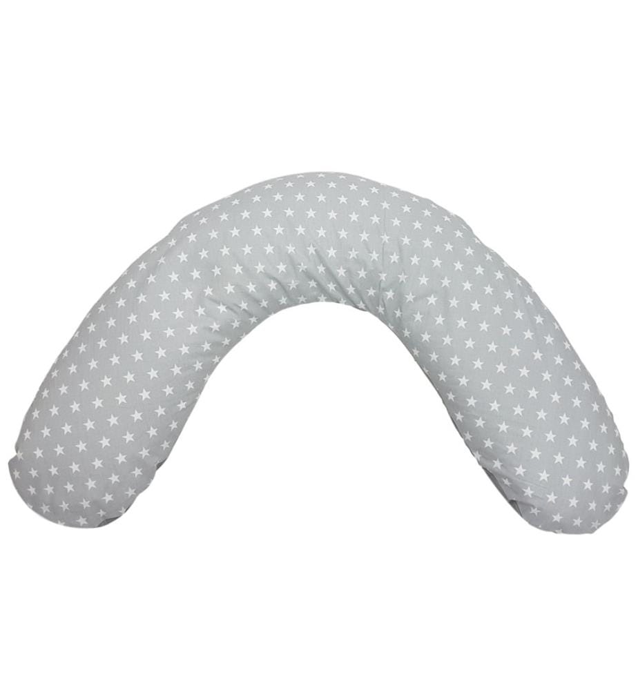 Coussin dallaitement étoiles gris & gris uni