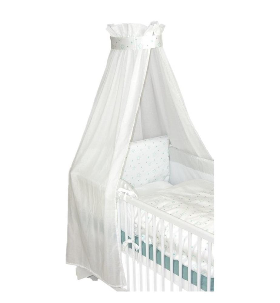 KULI-MULI Ciel de lit Voile Lyocell Etoile turquoise