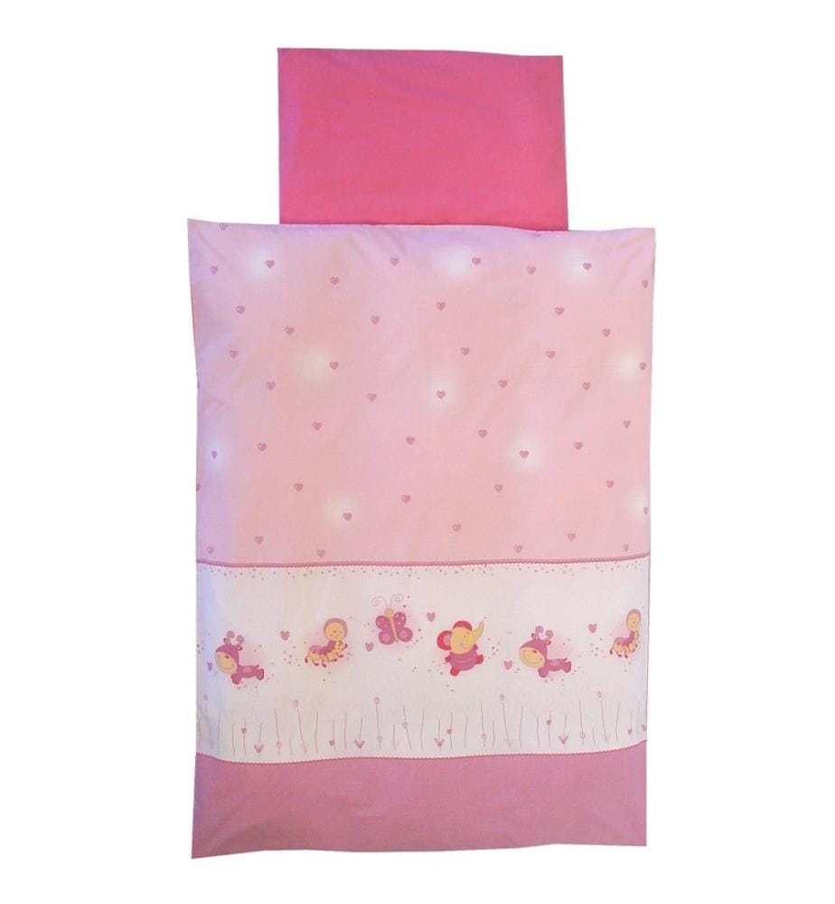 KULI-MULI Linge de lit Love Pets rose vif 80 x 80 cm