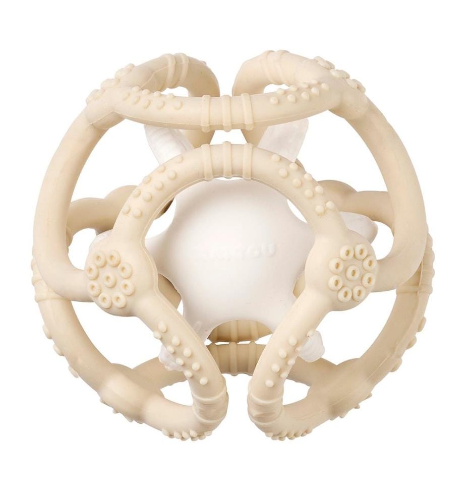 SILICONE Set de balle 2 pcs. beige-blanc