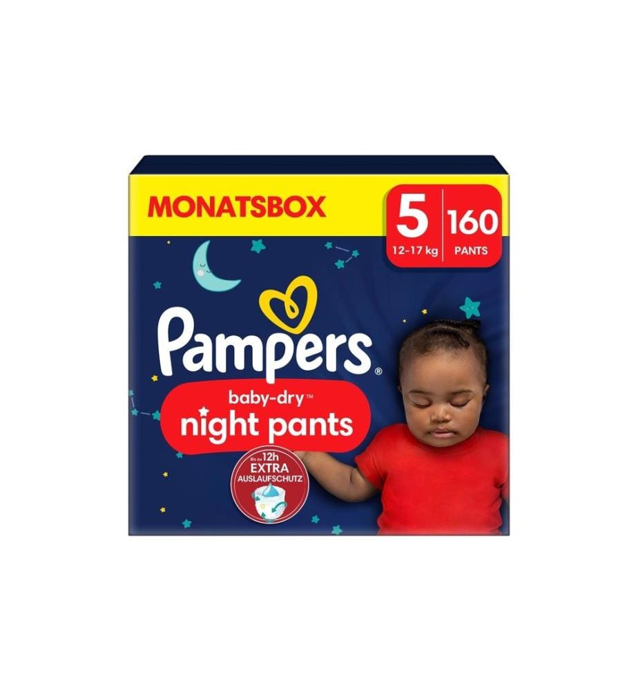 PAMPERS - Couches de nuit Baby Dry Night Pants taille 5