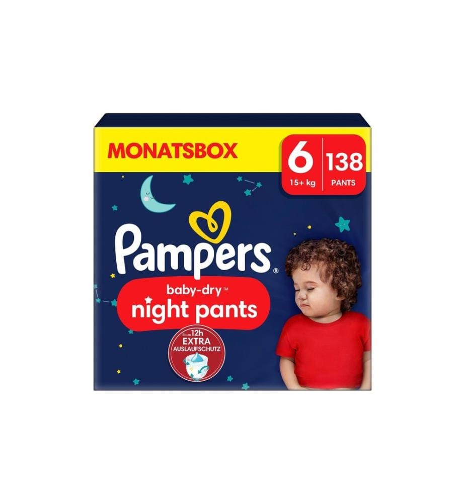 PAMPERS - Couches de nuit Baby Dry Night Pants taille 6