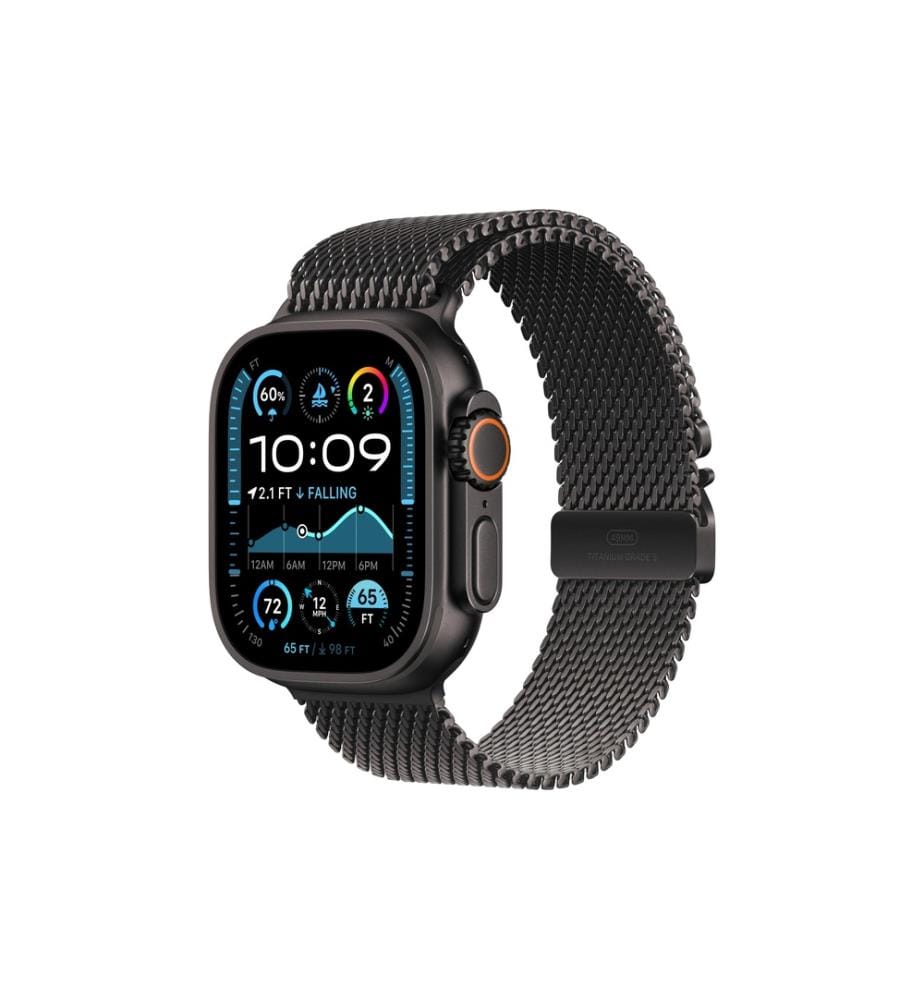 APPLE - Watch Ultra 2 Black Titanium Milanese Loop Noir M