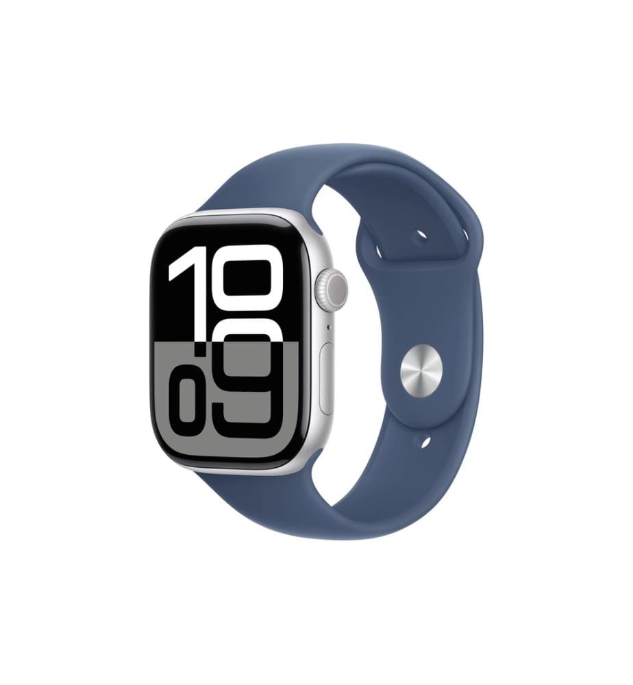 APPLE - Watch Series 10 46 mm LTE Alu argent Sport Denim S/M