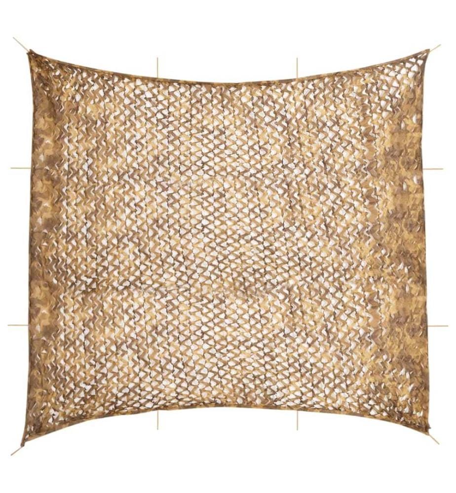 Filet de camouflage avec sac de rangement 614x581 cm sable