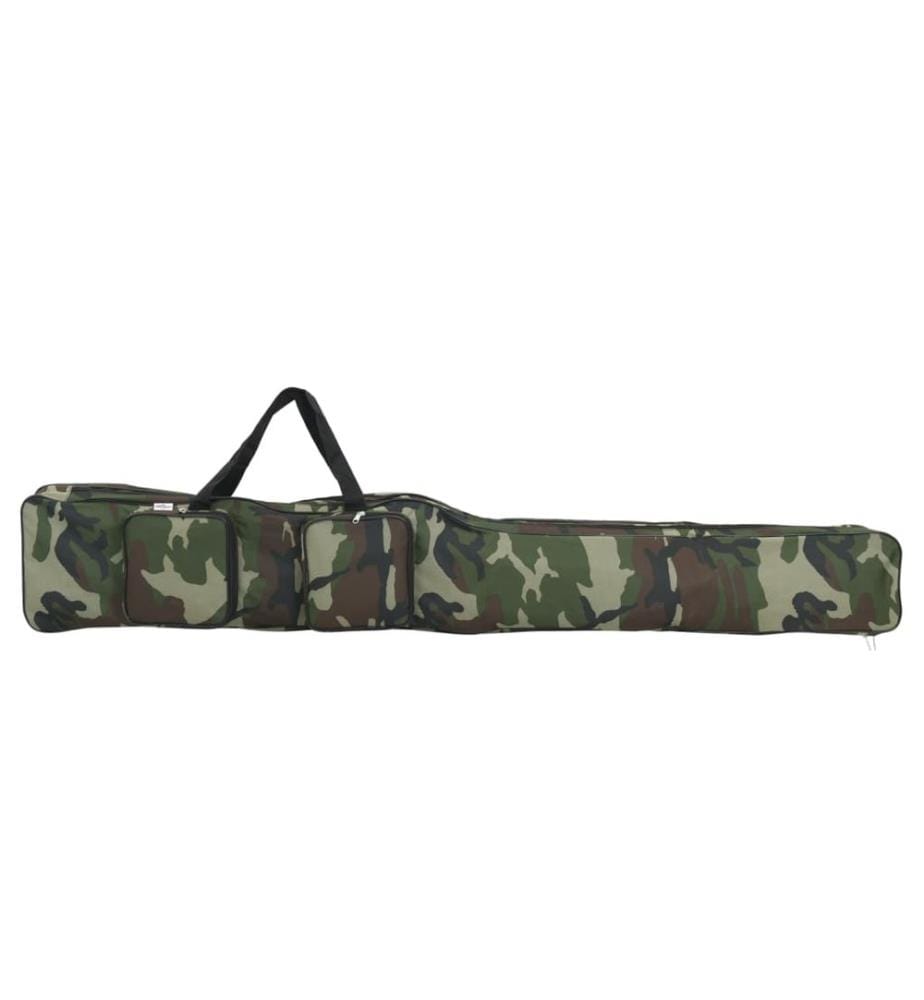 Sac de canne à pêche vert camouflage 160 cm tissu oxford