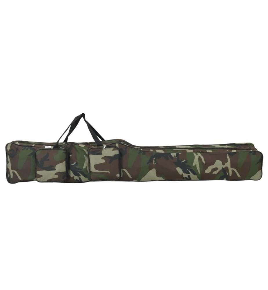 Sac de canne à pêche vert camouflage 150 cm tissu oxford
