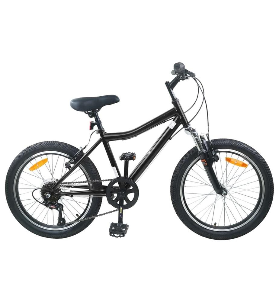 Vélo pour Enfants 24 Pouces 6-Speed pour les 8-12 ans Noir