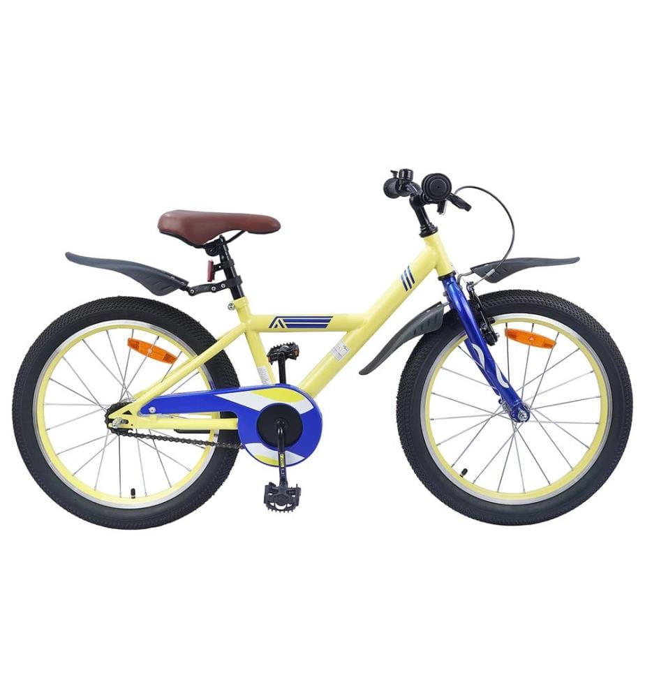 Vélo pour Enfants 18 Pouces pour les 5-7 ans Jaune