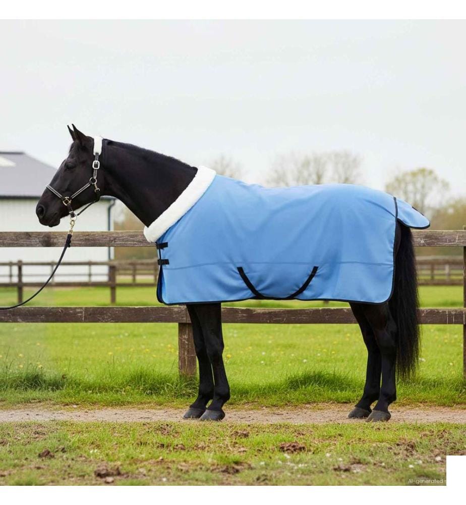 Couverture Équine Aqua Complet 135 cm Fleece polaire
