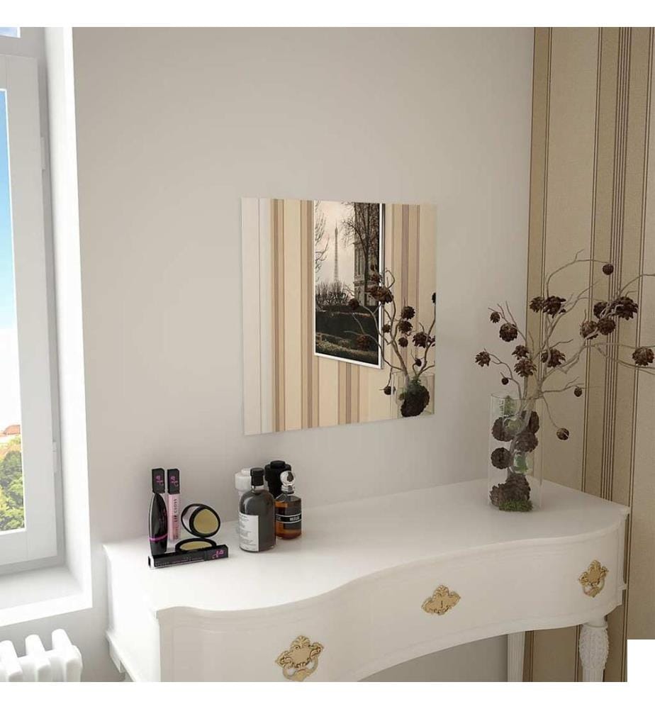 Miroir mural carré 50 x 50 cm Verre