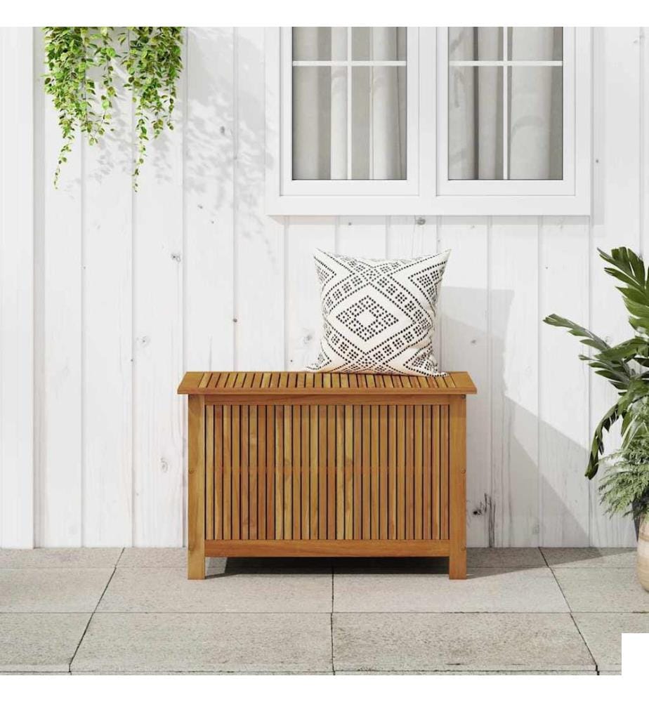 Boîte de rangement de jardin 90x50x58 cm bois d'acacia massif