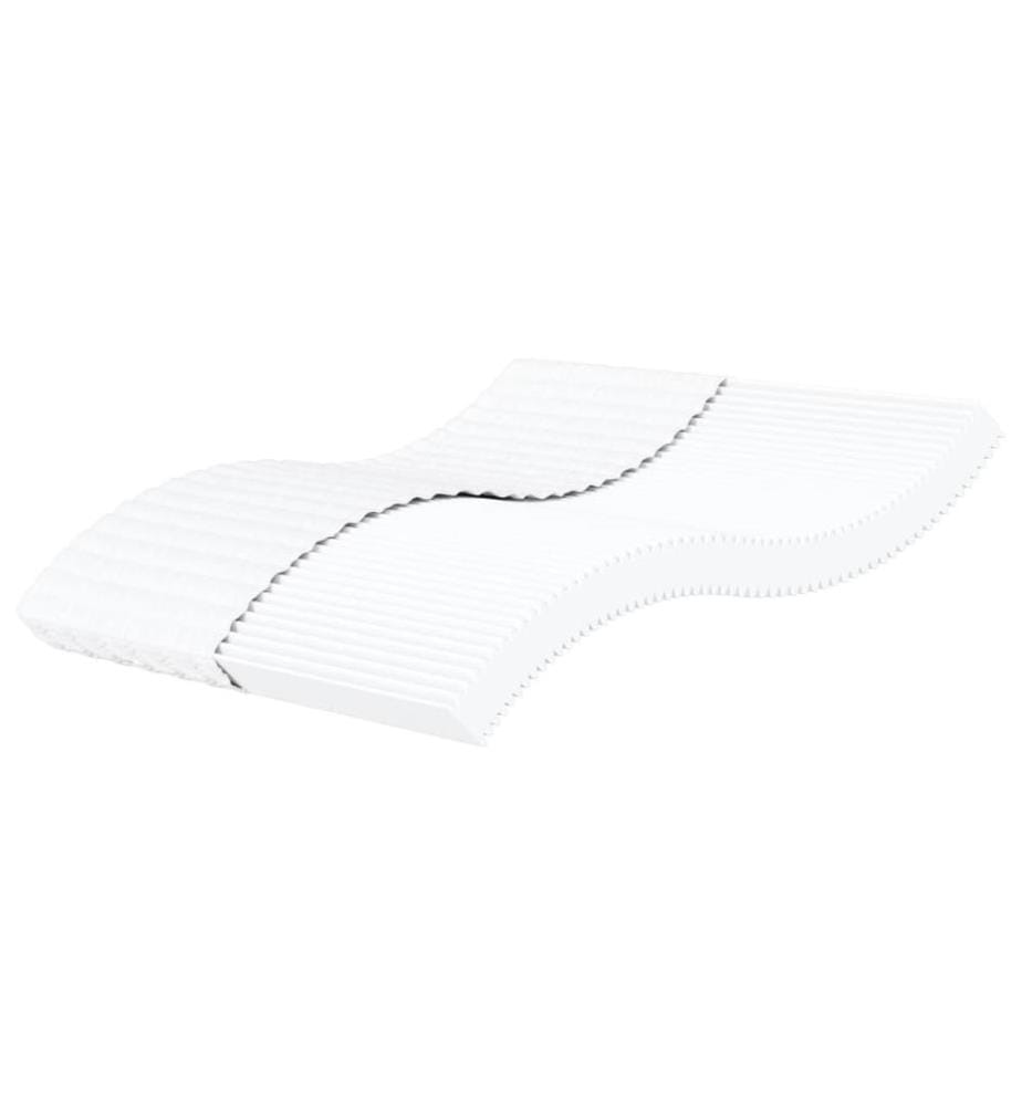 Matelas en mousse blanc 200x200 cm dureté H2 H3