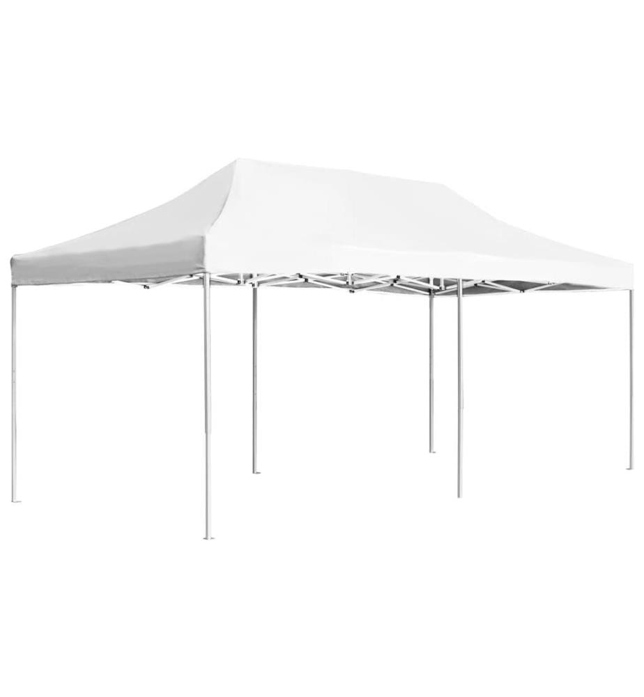 Tente de réception pliable Aluminium 6 x 3 m Blanc