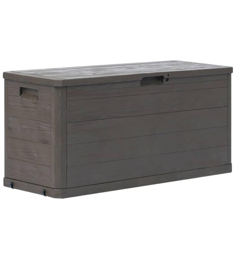 Boîte de rangement de jardin 280 L Marron