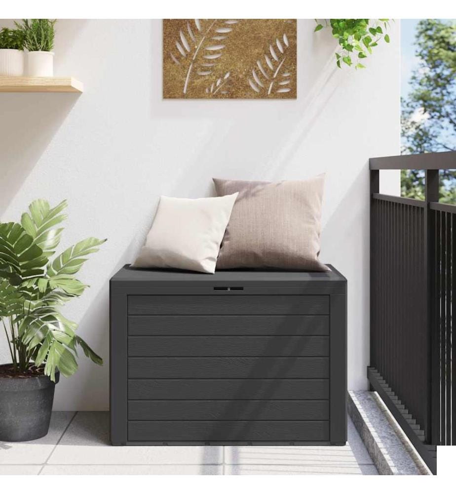 Boîte de rangement de jardin Anthracite 78x44x55 cm