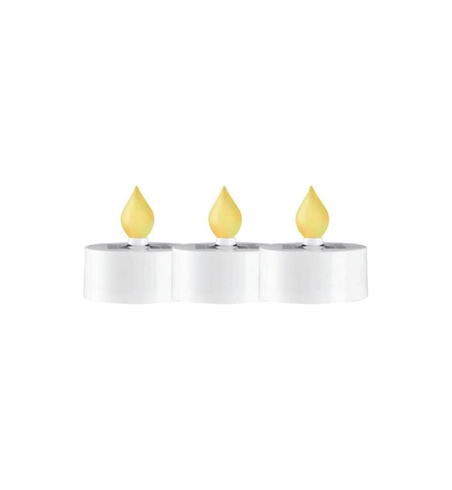 STAR TRADING - Bougie LED Solar Saul, Ø 5.5 x 5.5 cm, 3 pièces