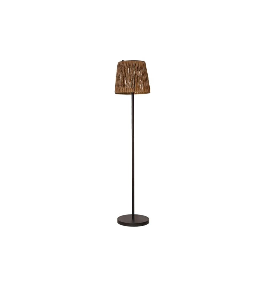 STAR TRADING - Lampe sur pied Solar Cesta, 127 cm, marron/noir