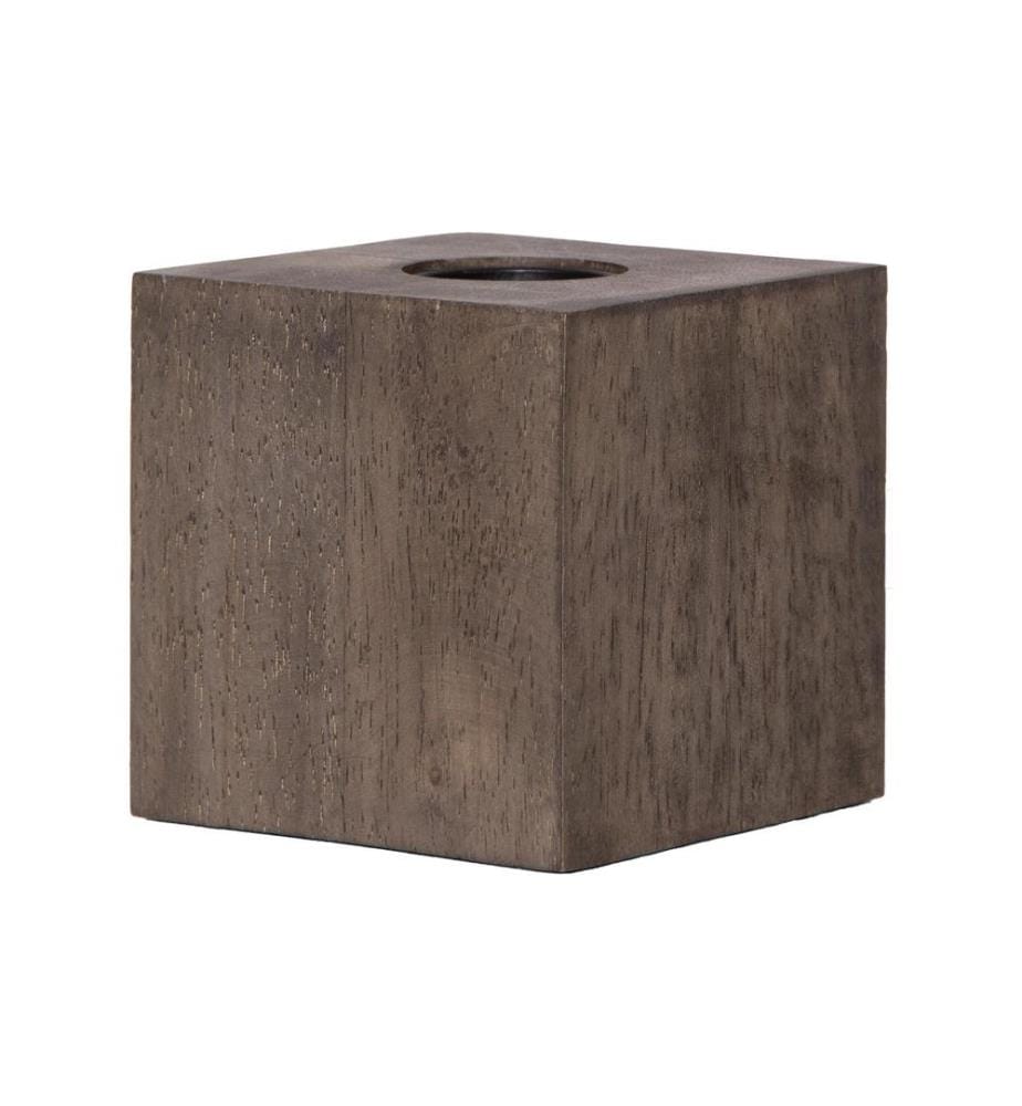 STAR TRADING - Porte-lampe KUB E27 brun/naturel