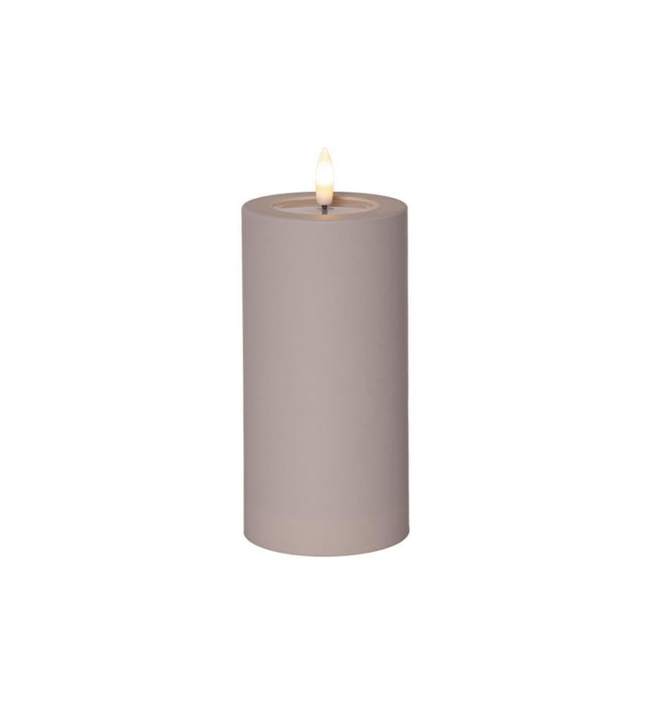 STAR TRADING - Bougie LED Pillar Flamme douce Intérieur, 17.50 cm, Beige