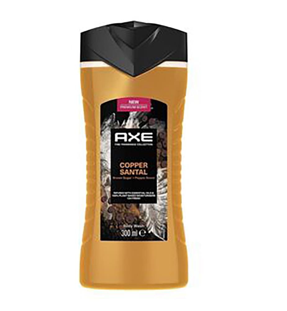 Lot de 12 Gel Douche - Copper Santal Homme Cassonade et Poivre Bois de Santal - 300 ml