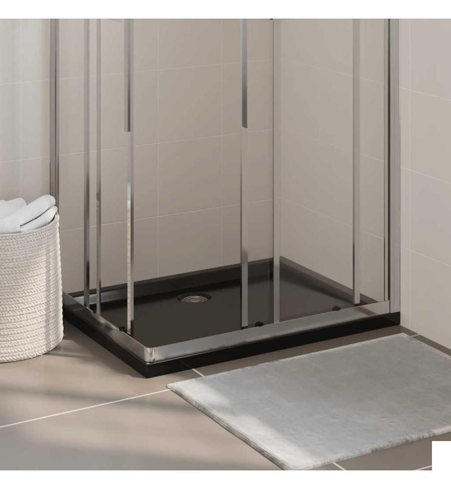 Receveur de douche rectangulaire ABS Noir 70x90 cm