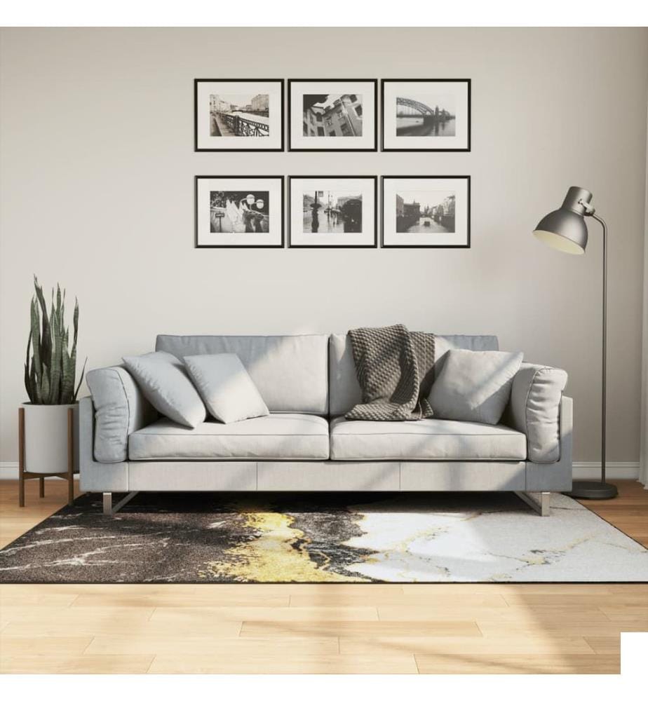Tapis lavable multicolore 120x180 cm antidérapant