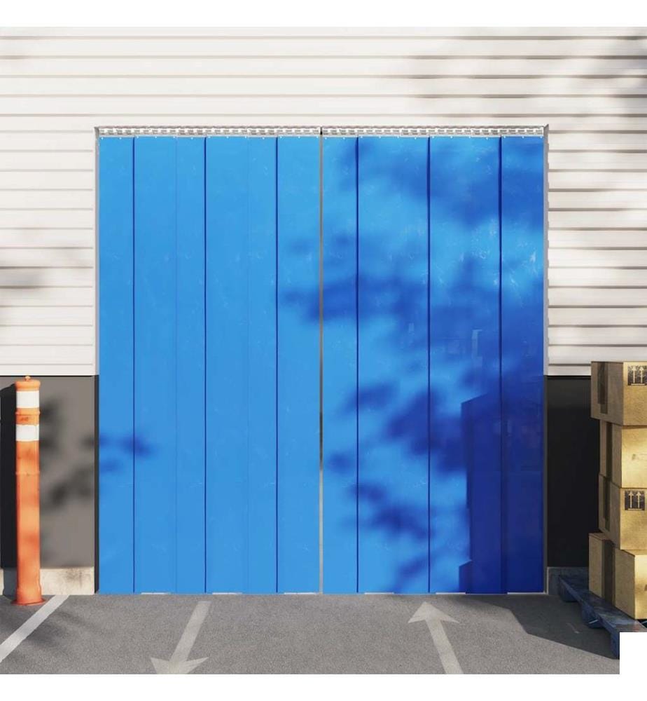 Rideau de porte bleu 200 mmx1,6 mm 25 m PVC