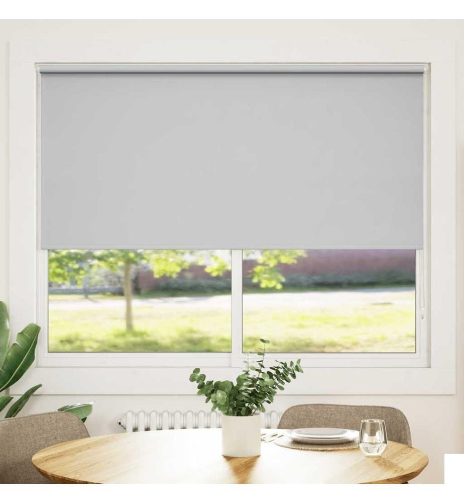 Store enrouleur occultant 144,4 x 175 cm, largeur du tissu 140 cm, gris