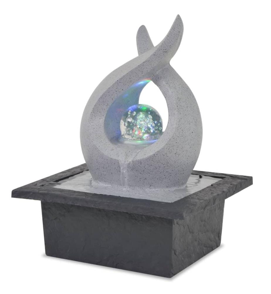 Fontaine d'intérieur avec lampe LED Polyrésine
