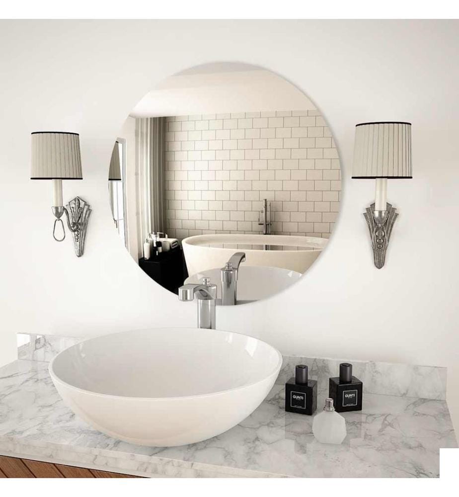 Miroir mural 60 cm Rond Verre
